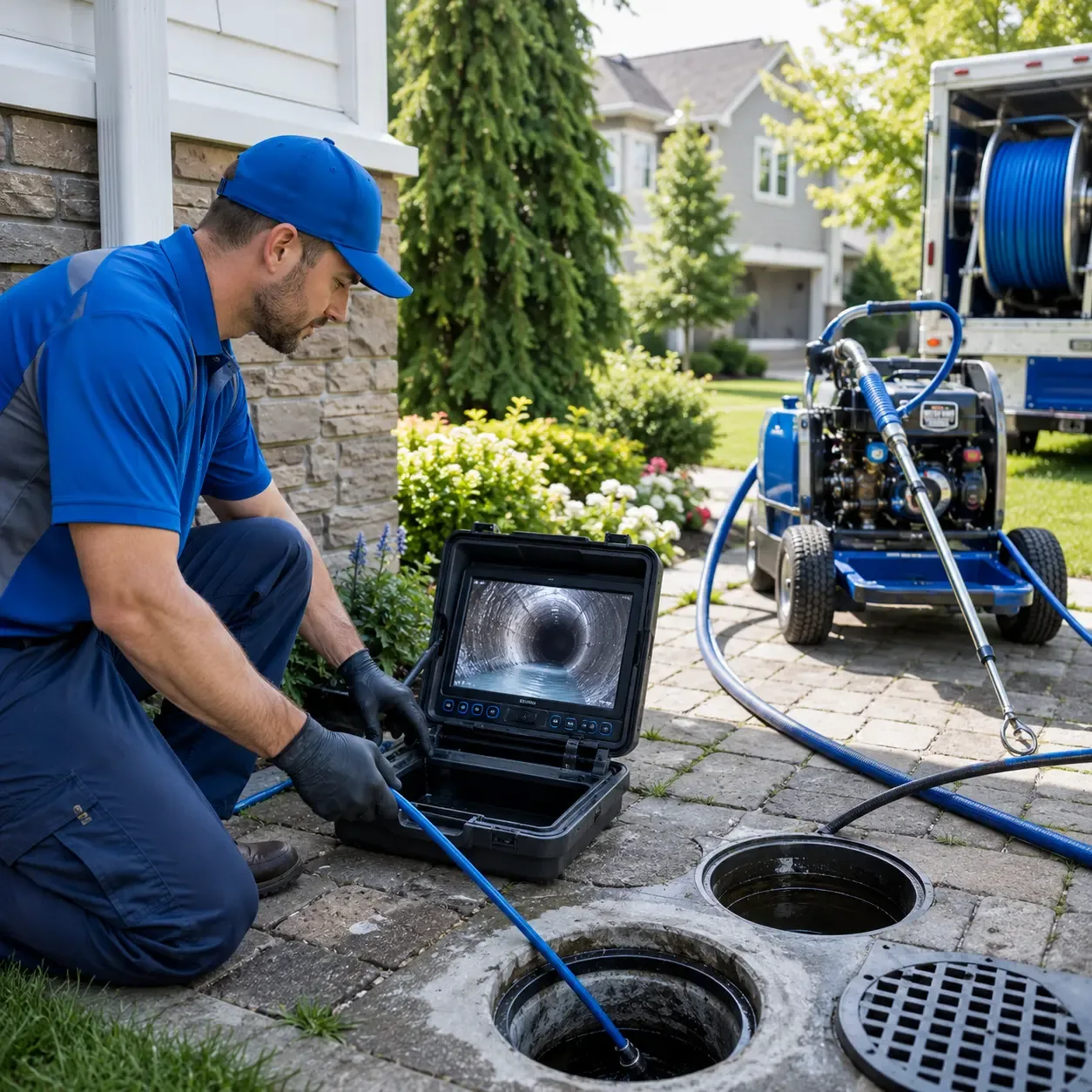 Outdoor drain cleaning professionals serving Marquez, TX