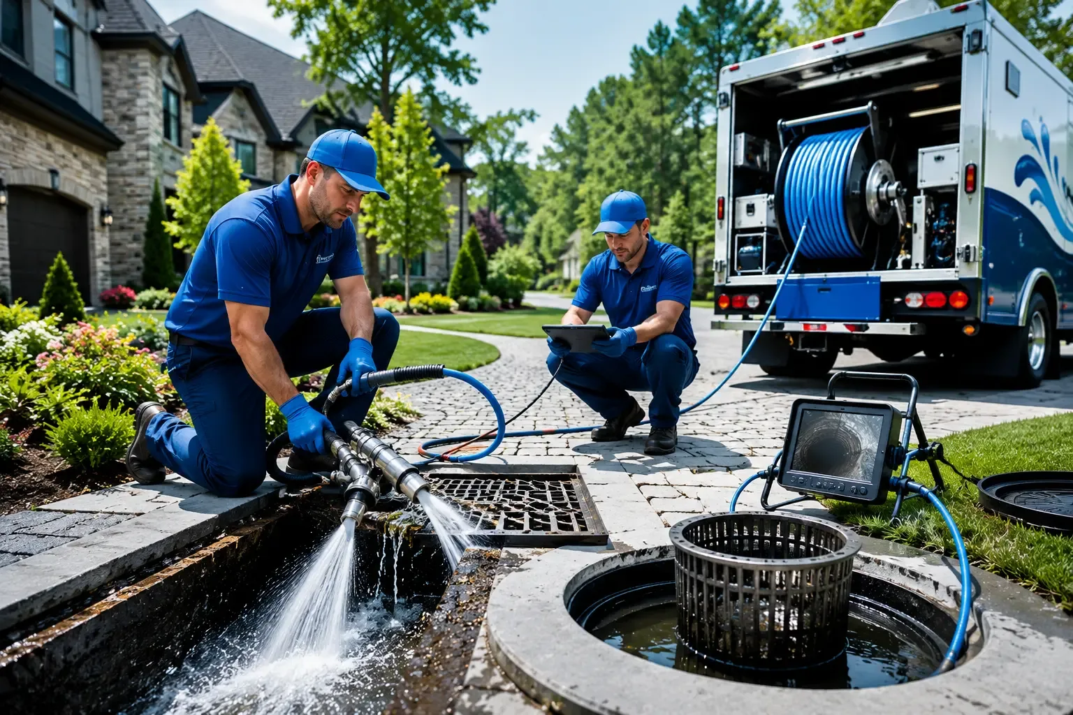 Local outdoor drain cleaning professionals in Marquez, TX