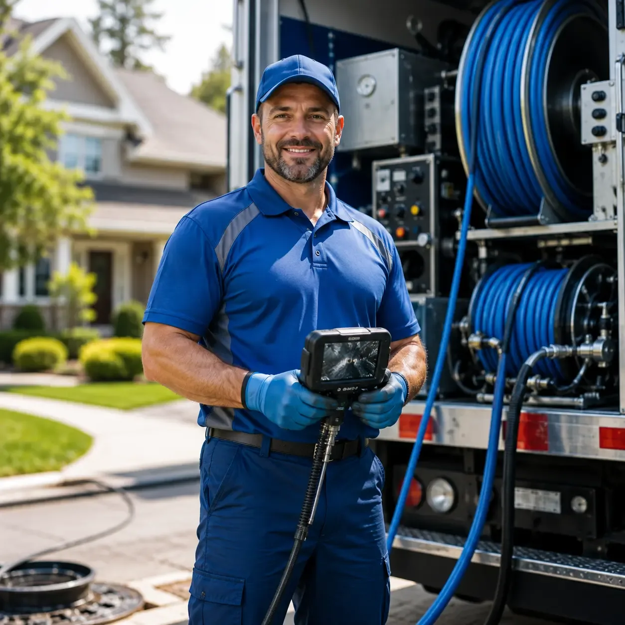 Local outdoor drain cleaning specialists in Marquez, TX